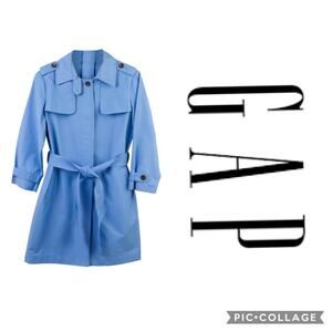 GAP Blue Trench Coat